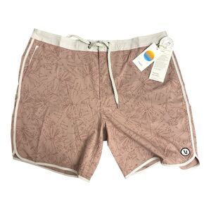 Vuori Men’s Cruise Board Shorts Color Zion Rose Water Lily Size 38 New w/tag $74
